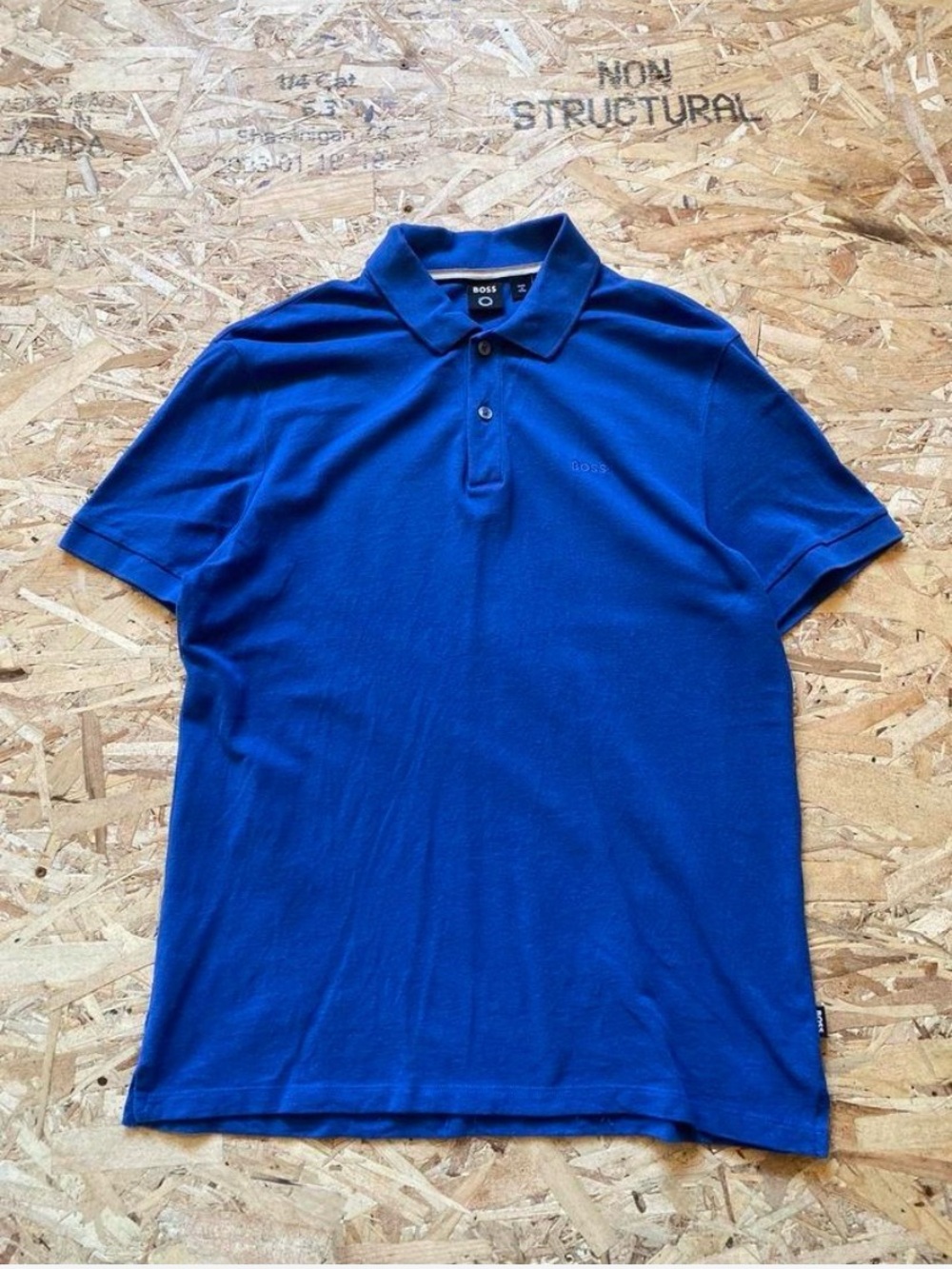 BOSS Men’s Blue Polo Shirt- Medium